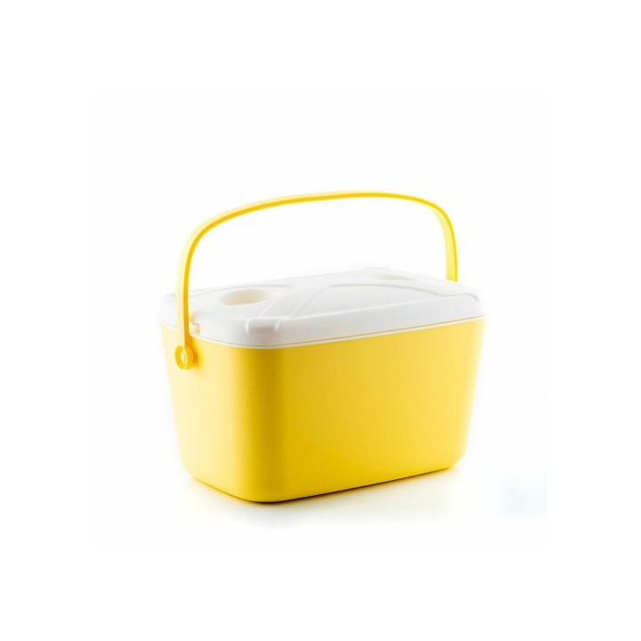 Innovagoods Lilty Nevera Portatil Rigida - Capacidad 15L - Asa de Transporte - Tapa Bandeja - Estilo Retro - Facil Limpieza - 43