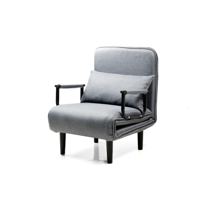 Innovagoods Softfa Sofa Cama Individual 4 en 1 - Soporta hasta 150kg - Respaldo Reclinable - Plegable - Multifuncion - Pies Anti