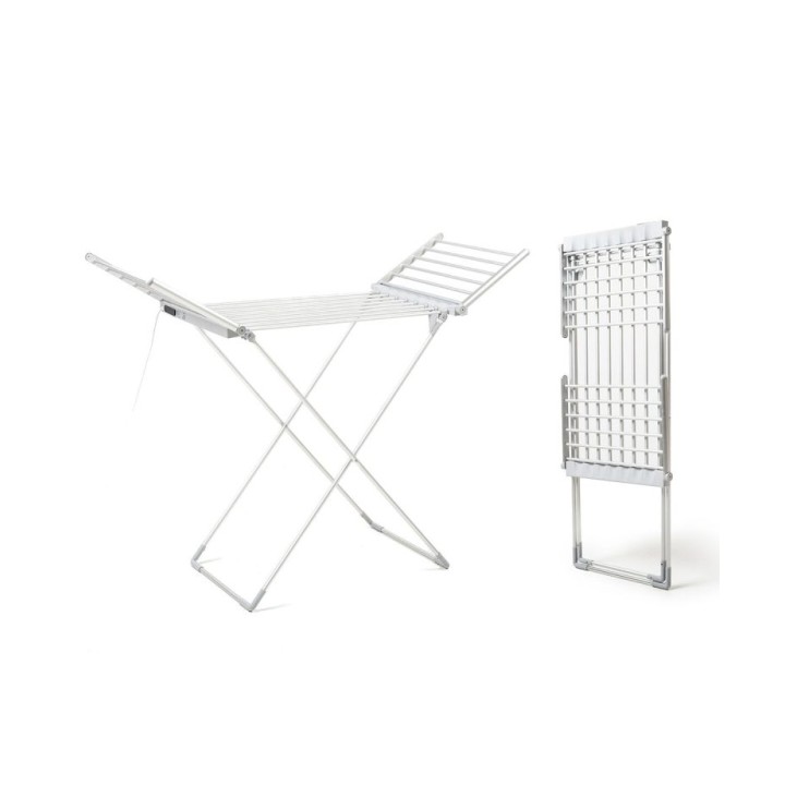 Innovagoods Warmmat Tendedero Electrico con Alas - 230W - 20 Barras - Soporta 15kg - Pantalla Tactil - Temperatura hasta 60ºC -