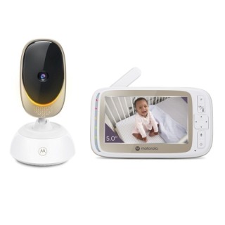 Motorola Nursery VM85 Connect Vigilabebes con Camara - Vision Nocturna - Conexion WIFI - Pantalla 5" - Sensor de Temperatura - C