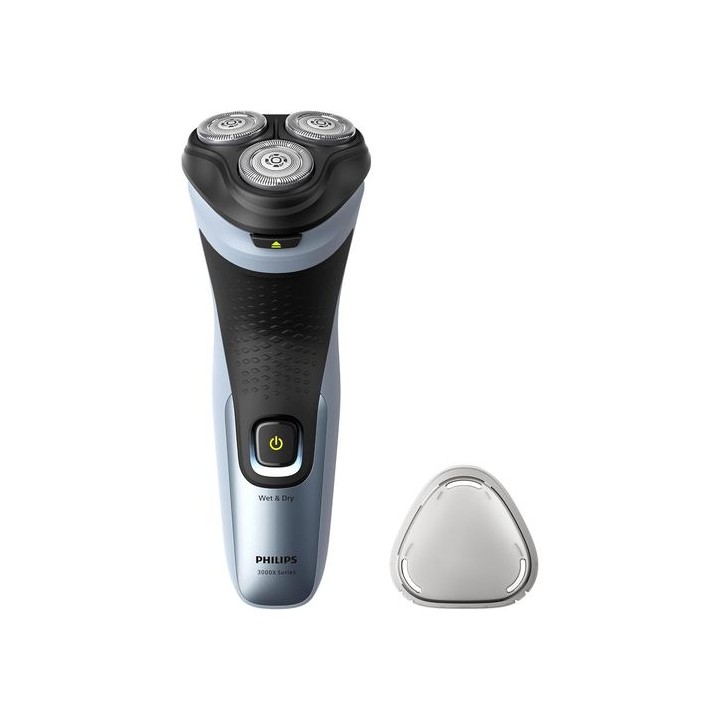 Philips Serie 3000X Afeitadora Inalambrica - Autonomia hasta 45min - Cuchillas Autoafilables - IPX7 - Tapa Protectora - Recargab