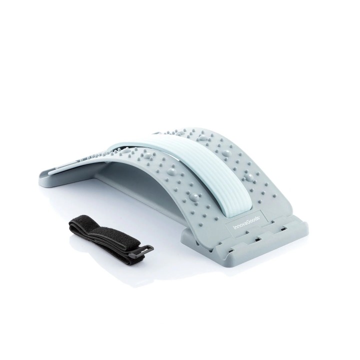 Innovagoods Lumport Soporte Lumbar con Puntos de Presion y Magneticos - Corrector de Estiramiento - Soporta hasta 100kg - 3 Nive