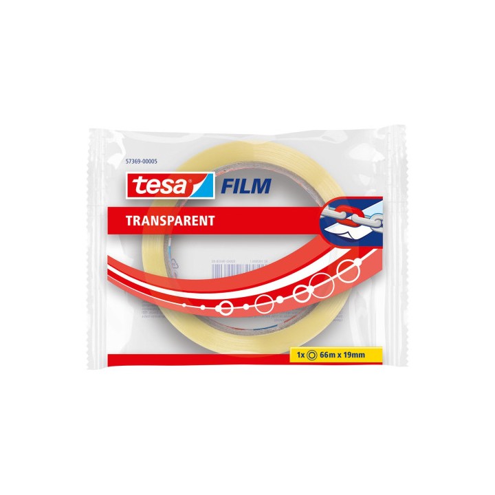 CINTA ADHESIVA TRANSPARENTE 66MMX19MM TESA 57369-00005-01