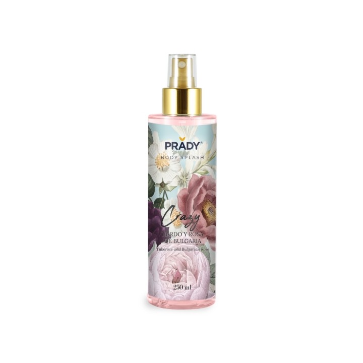 Prady Body Splash Crazy - Frasco de 250 ml - Spray Pulverizador