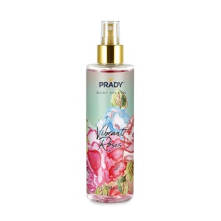 Prady Body Splash Vibrant Roses - Frasco de 250 ml - Spray Pulverizador