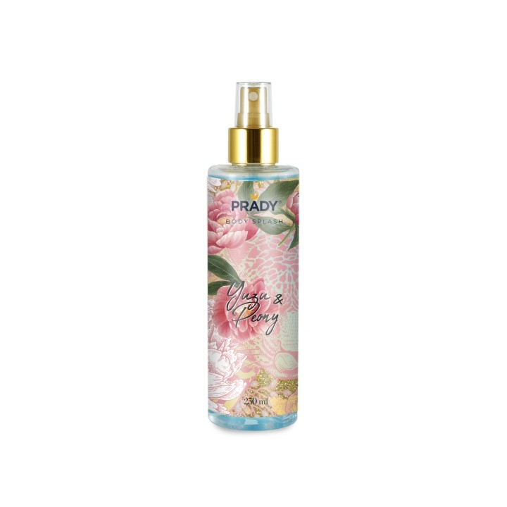 Prady Body Splash Yuzu & Peony - Frasco de 250 ml - Spray Pulverizador
