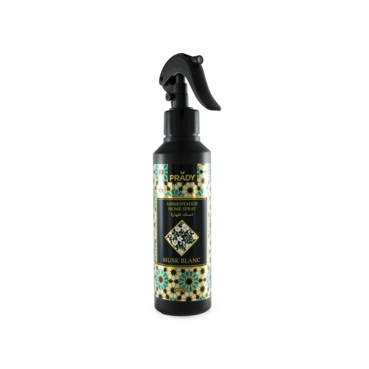 Prady Ambientador Home Spray Coleccion Oriental Musk Blanc - Frasco de 220 ml - Spray Pulverizador