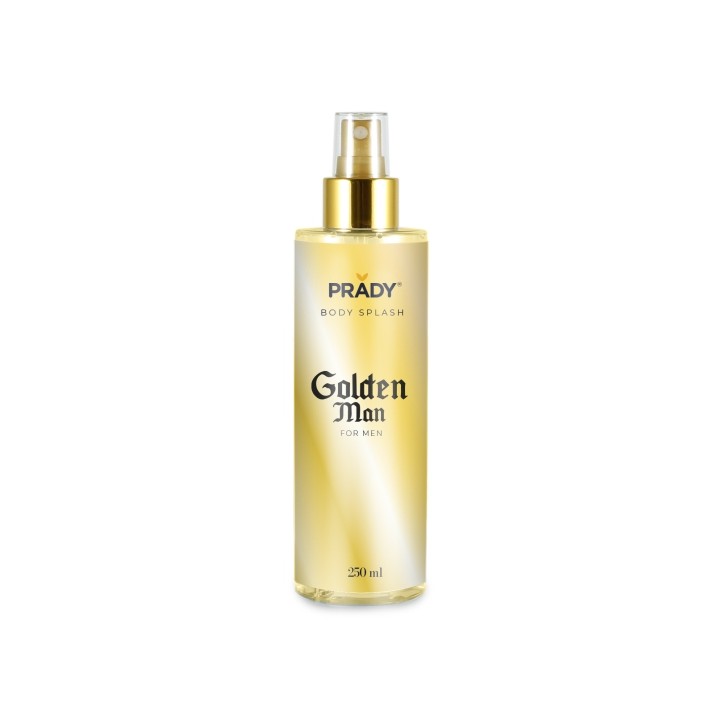 Prady Body Splash Golden Man - Frasco de 250 ml - Spray Pulverizador