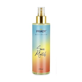 Prady Body Splash Sun Match - Frasco de 250 ml - Spray Pulverizador