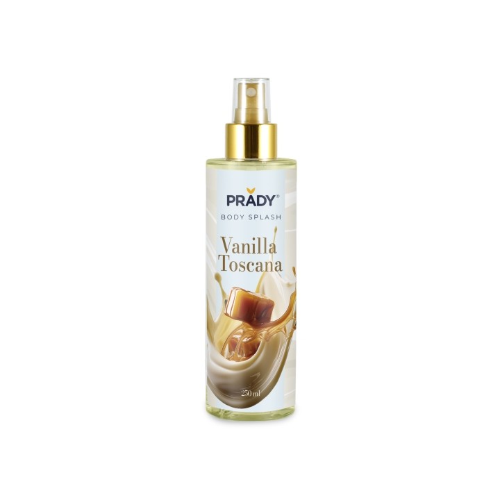 Prady Body Splash Vanilla Toscana - Frasco de 250 ml - Spray Pulverizador