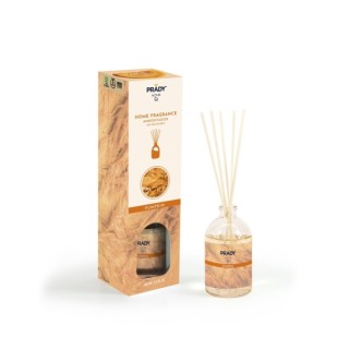 Prady Ambientador Mikado Pumpkin - Frasco de Cristal 100 ml y Varitas Difusoras