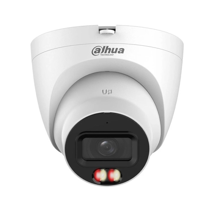 Dahua DH-IPC-HDW21249TP-S-IL-0280B Camara IP Domo WizSense - 12Mpx - Optica Fija 2.8 mm - Smart Dual Light 30 Metros - Microfono