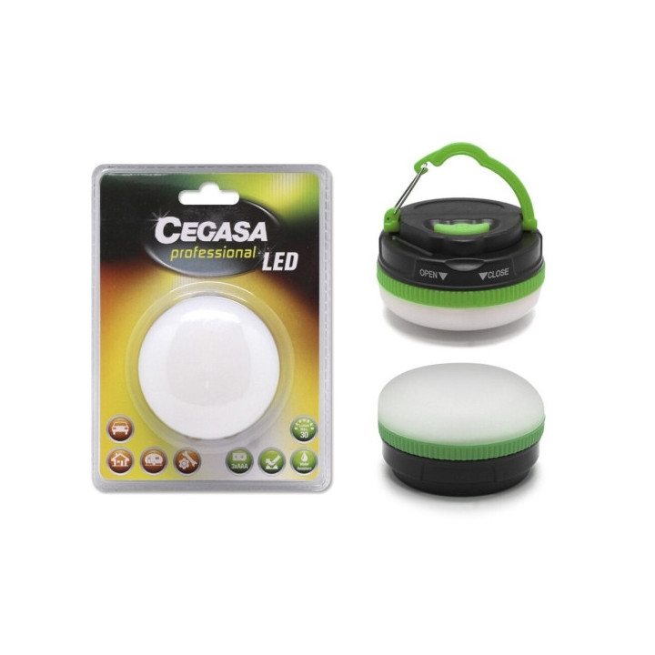 Cegasa Profesional Linterna de 5 LED 30lm - Gancho para Colgar - 5 Modos de Iluminacion - Resistente a Golpes y Agua IP44 - Fun