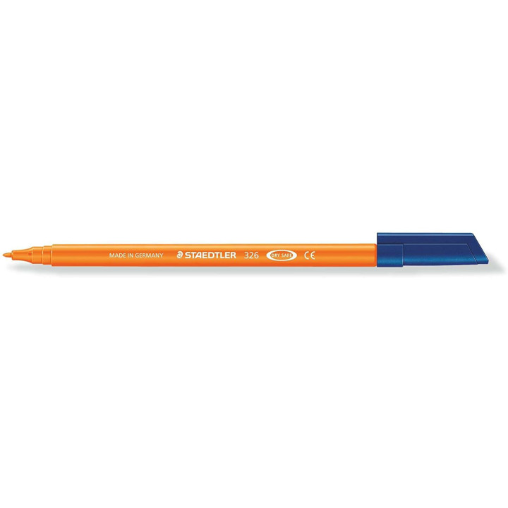 Staedtler Noris 326 Rotulador de Punta Fina - Trazo 1mm Aprox - Tina Base de Agua - Color Naranja