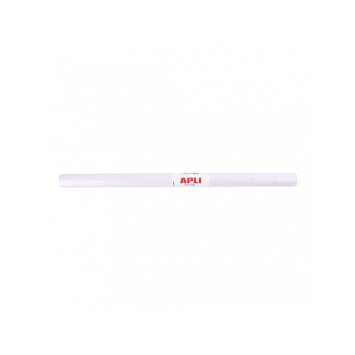 Apli Rollo de Polipropileno Transparente 1.5x0.50m - Adhesivo Reposicionable - Sistema Easy Peel - Cuadricula de Precision - Al
