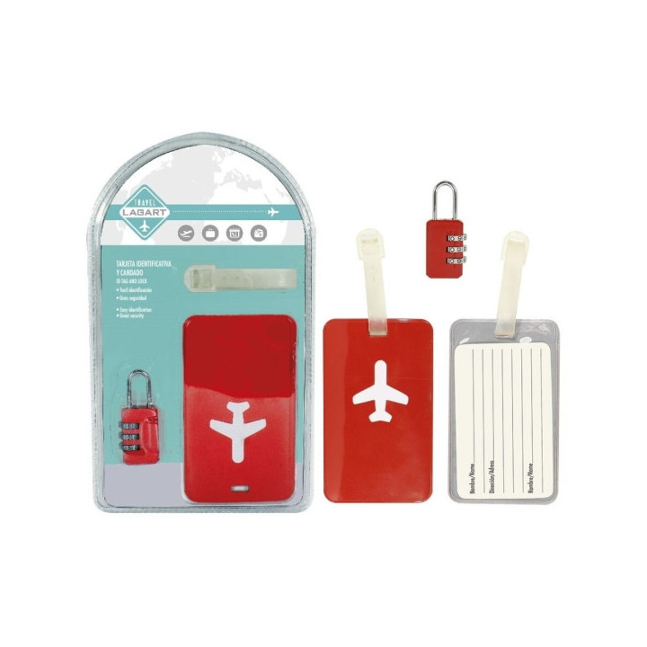 Lagart Pack con Tarjeta Identificativa y Candado de Combinacion