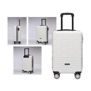 Lagart Maleta Trolley de Cabina Rigida 20” 55x34x23.5cm - Cierre TSA - Ruedas Dobles 360º - Color Blanco Roto