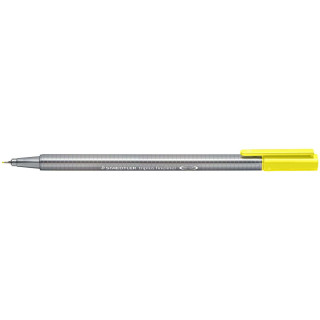 Staedtler Triplus Fineliner 334 Rotulador de Punta Fina - Trazo de 0.3mm - Tinta Base de Agua - Color Amarillo Claro