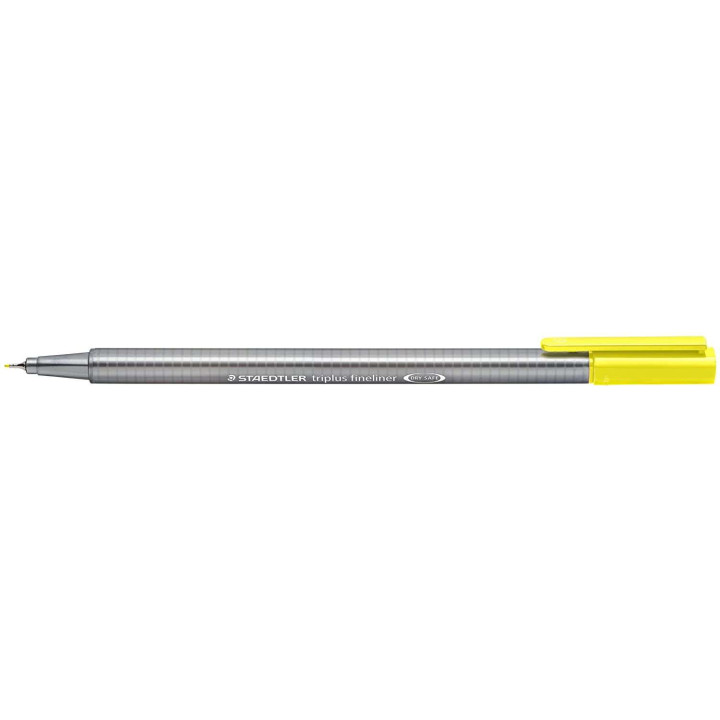 Staedtler Triplus Fineliner 334 Rotulador de Punta Fina - Trazo de 0.3mm - Tinta Base de Agua - Color Amarillo Claro