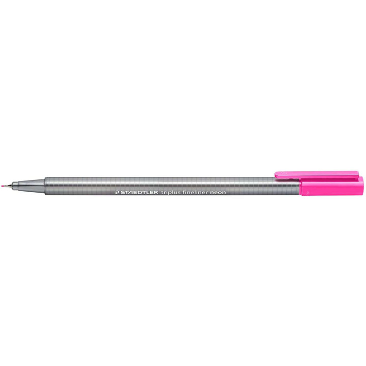 Staedtler Triplus Fineliner 334 Rotulador de Punta Fina - Trazo de 0.3mm - Tinta Base de Agua - Color Rosa Neon