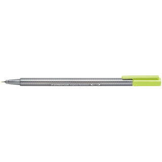 Staedtler Triplus Fineliner 334 Rotulador de Punta Fina - Trazo de 0.3mm - Tinta Base de Agua - Color Verde Lima