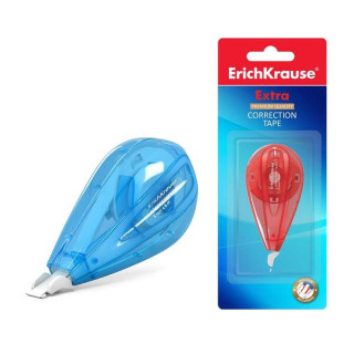 Erichkrause Extra Cinta Correctora 5mmx6m - Ideal para Correccion Rapida y Segura - Secado Inmediato - Colores Surtidos Aleator
