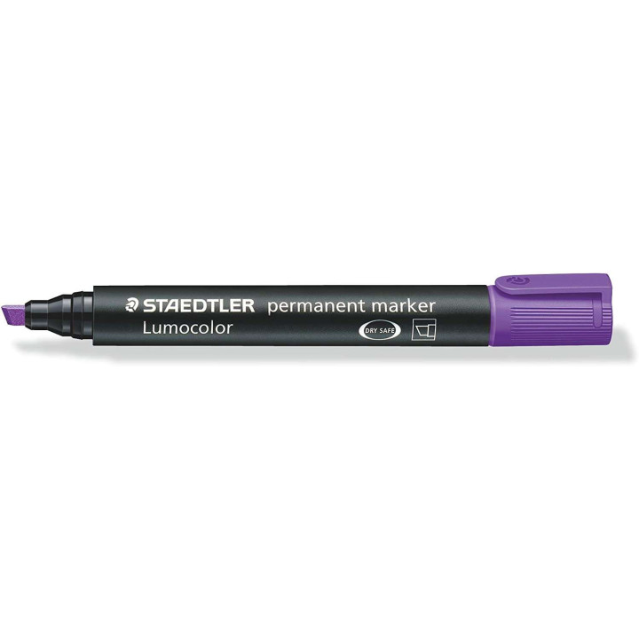 Staedtler Lumocolor 350 Rotulador Permanente - Punta Biselada 2-5mm aprox. - Tinta Base de Alcohol - Secado Rapido - Color Viol