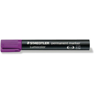 Staedtler Lumocolor 352 Rotulador Permanente - Punta Redonda - Trazo 2mm Aprox - Capuchon con Clip - Secado Rapido - Color Viol