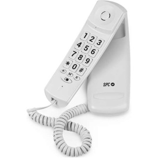 SPC Original Lite 2 Telefono Fijo - sin Pilas - sin Conexion a la Luz - Indicador Luminoso - 10 Memorias Indirectas - Compacto