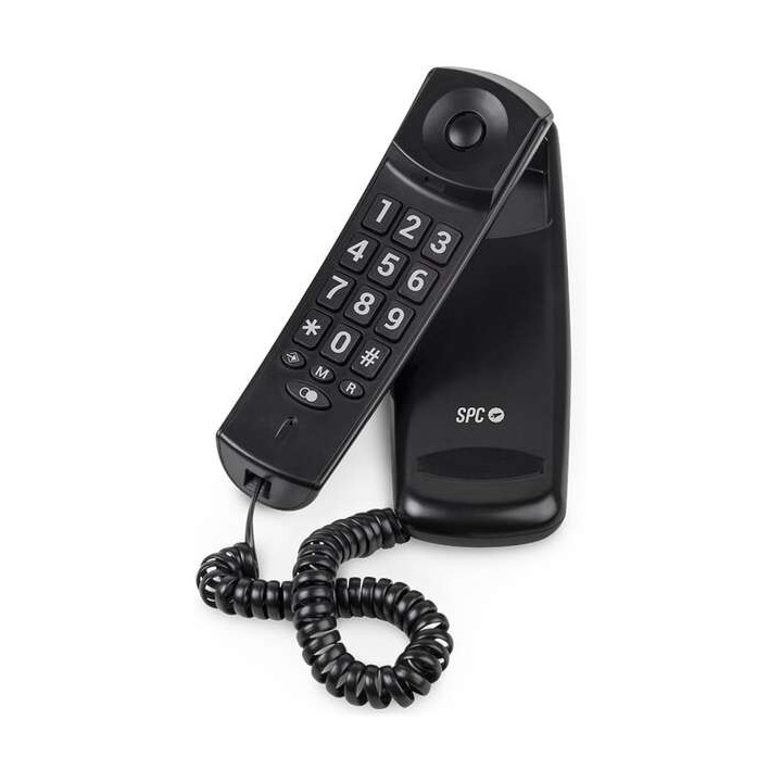 SPC Original Lite 2 Telefono Fijo - sin Pilas - sin Conexion a la Luz - Indicador Luminoso - 10 Memorias Indirectas - Compacto
