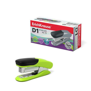 Erichkrause Grapadora â„–10 D1 - Hasta 20 Hojas - Plastico Resistente a Golpes - Mecanismo de Acero de Alta Calidad - Colo