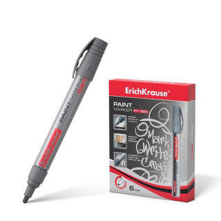 ErichKrause Pt-350 Marcador de Pintura - Sistema de Suministro de Tinta de Valvula - Cuerpo de Aluminio Resistente - Punta en F