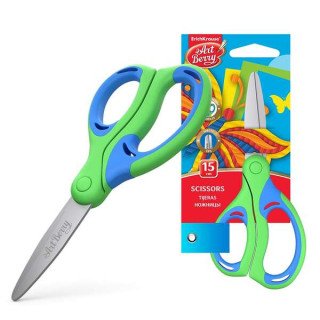 Erichkrause Artberry Combi Tijeras - Cuchillas de Acero Inoxidable - Extremos Redondeados - Resistente a La Corrosion - Mangos