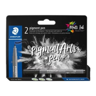 Staedtler 376 Pack de 2 Rotuladores Punta de Fibra Redonda - Ancho de Linea aprox. 1