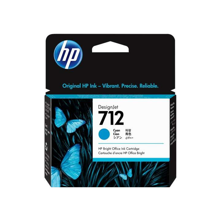 HP 712 Cyan Cartucho de Tinta Original - 3ED67A