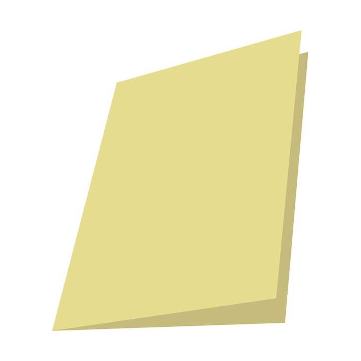 Mariola Pack de 50 Subcarpetas de Cartulina 180gr - Formato Folio - Ranura para Fastener - Color Amarillo