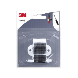 3M Gancho con Tornillos para Escoba - Formato M - Color Blanco