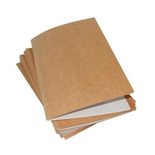 Mariola Pack de 50 Subcarpetas Kraft- Blanco 220gr - Formato Folio - Ranura para Fastener - Color Marron/Blanco