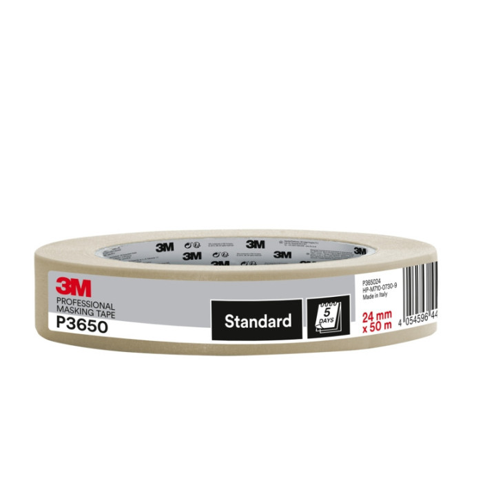 3M Cinta de Enmascarar Profesional - 24mm x 50m - Color Blanco