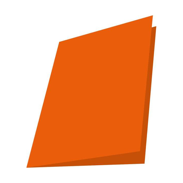 Mariola Pack de 50 Subcarpetas de Cartulina 180gr - Formato Folio - Ranura para Fastener - Color Naranja