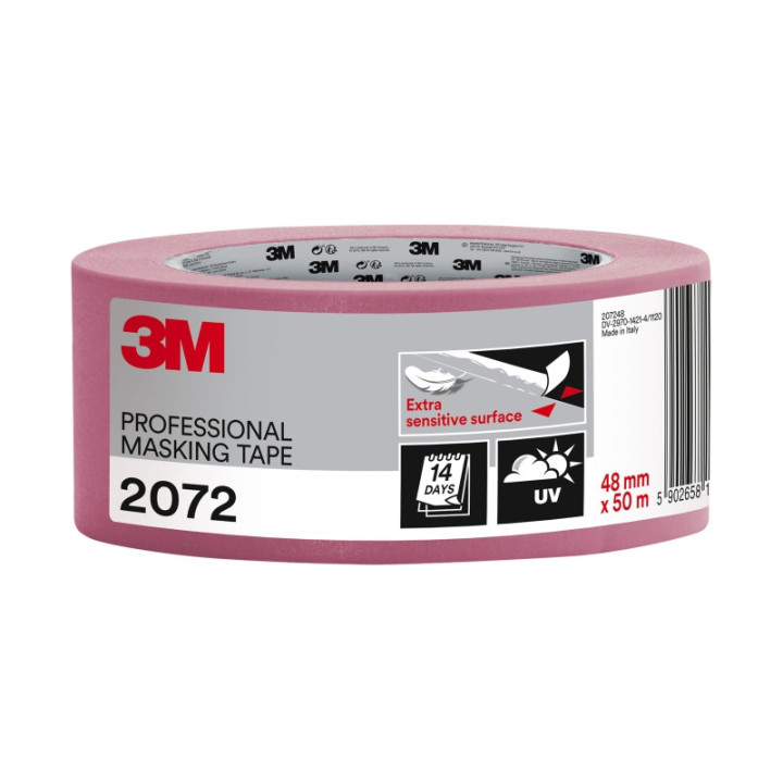 3M Cinta de Enmascarar - 48mm x 50m - Color Rosa