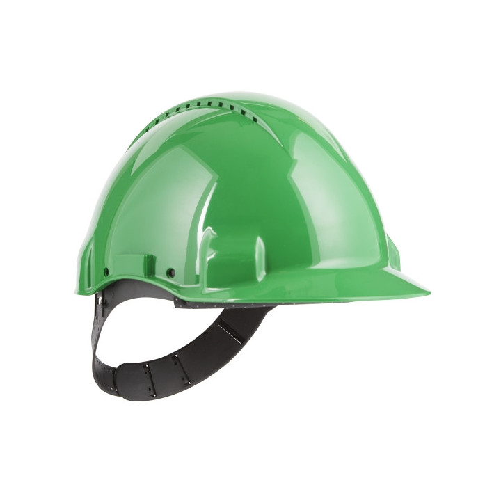 3M Casco de Proteccion - con Ventilacion - Sensor Uvicator - Pin de Ajuste - Color Verde