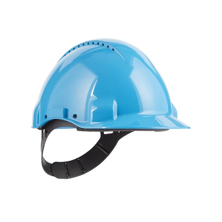 3M Casco de Proteccion - con Ventilacion - Sensor Uvicator - Pin de Ajuste - Color Azul
