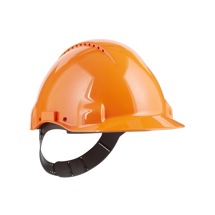 3M Casco de Proteccion - con Ventilacion - Sensor Uvicator - Pin de Ajuste - Color Naranja