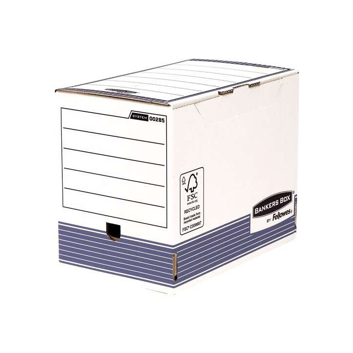 Fellowes Bankers Box Caja de Archivo Definitivo 200mm A4 - Montaje Automatico Fastfold - Carton Reciclado Certificacion FSC