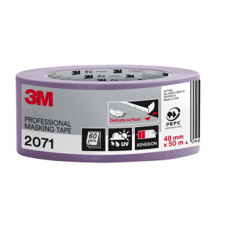 3M Cinta de Enmascarar para Superficies Delicadas - 48mm x 50m - Color Lavanda