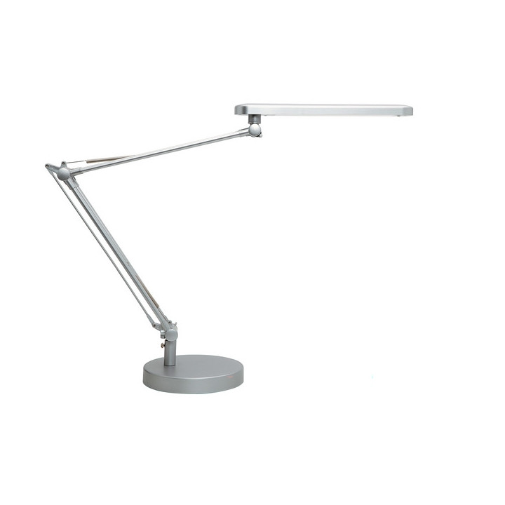 Unilux Lampara de Escritorio LED Mamboled - Diseño Moderno y Elegante - Luz LED de Bajo Consumo - Color Gris Metalizado - Idea
