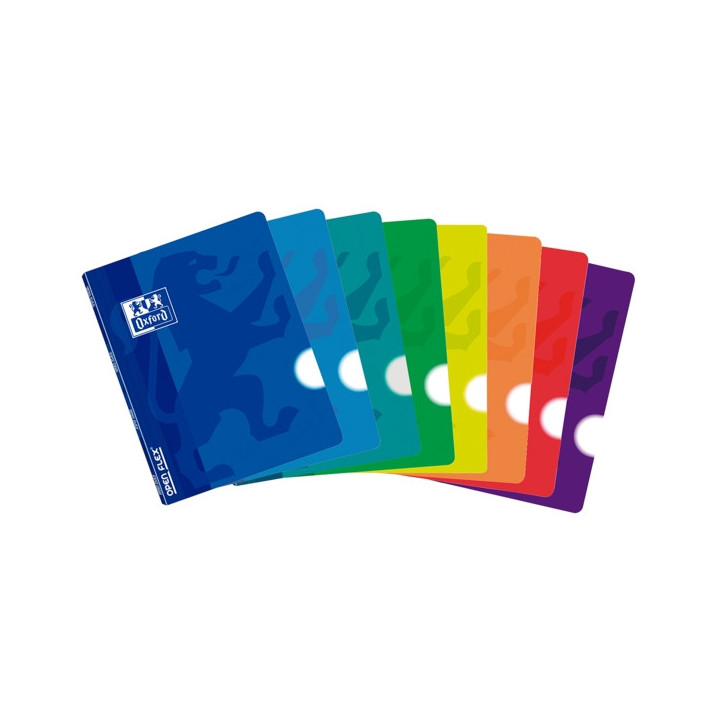 Oxford School Openflex A4 Libreta Grapada - Tapa de Plastico Resistente - 48 Hojas Lisas - Formato A4 - Colores Surtidos