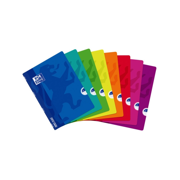 Oxford School Classic Openflex A4 Libreta Grapada - Tapa de Plastico Resistente - 1 Linea con Margen - 48 Hojas - Colores Surti