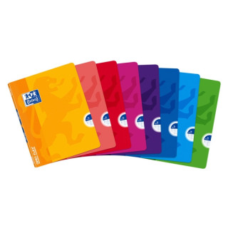 Oxford School Classic Openflex Libreta Grapada A5+ 48 Hojas Pautado 2.5 con Margen - Tapa de Plastico Translucido - Ideal para